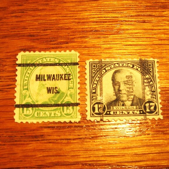 1925-26 FLAT PLATE PRINTING PERFORATED 11 COMPLETE SET OF 2 - Picture 1 of 1